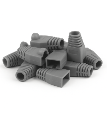 DANICOM Viga de cabos RJ45 cinzento - 10 peças
