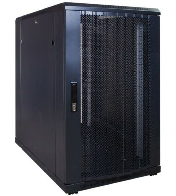 Armário para servidor 18U com porta perfurada 600x1000x1000mm (LxPxA)