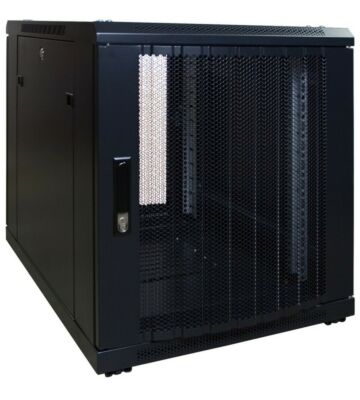 Caixa para mini servidor 12U com porta perfurada 600x800x720mm (LxPxA)