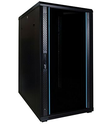 Armário para servidor 22U com porta de vidro 600x800x1200mm (LxPxA)