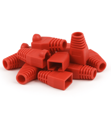DANICOM Viga de cabos RJ45 vermelha - 10 unid.
