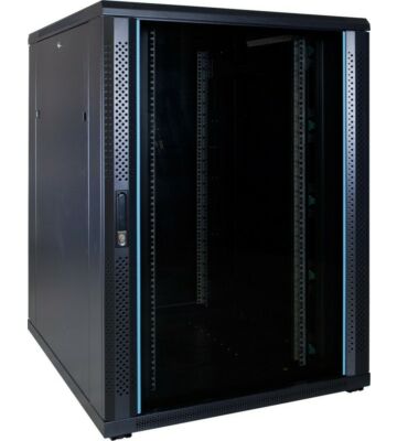 Armário para servidor 22U com porta de vidro 800x1000x1200mm (LxPxA)