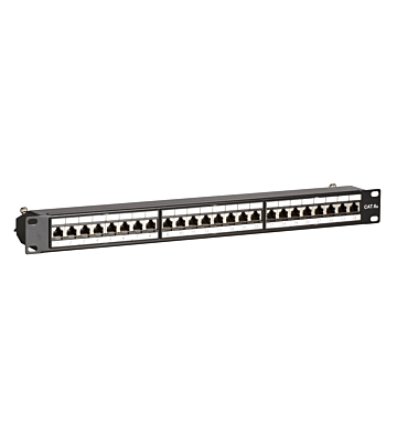 Painel de ligação CAT6a STP - 24 portas
