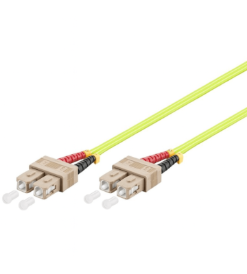 Cabo de fibra ótica SC-SC OM5 (otimizado para laser) 1m
