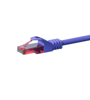 Cabo de rede UTP CAT6 de 15 m em roxo - 100% cobre