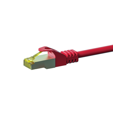 Cabo de rede Cat7 S/FTP (PIMF) de 15 m vermelho