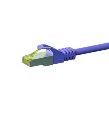 Cabo de rede Cat7 S/FTP (PIMF) de 30 m em roxo