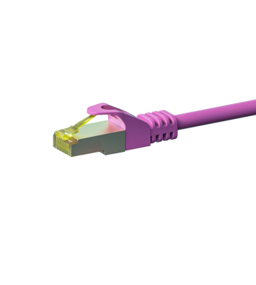 Cabo de rede Cat7 S/FTP (PIMF) de 3 m rosa