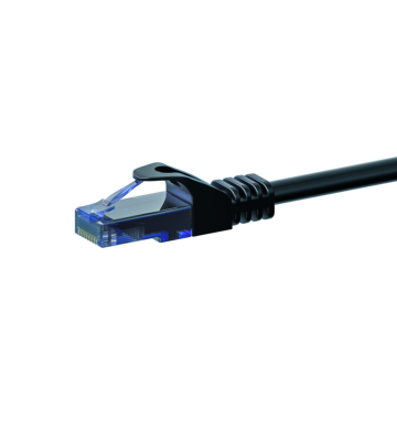 Cabo de rede UTP CAT6a de 0,15 m, preto - 100% cobre