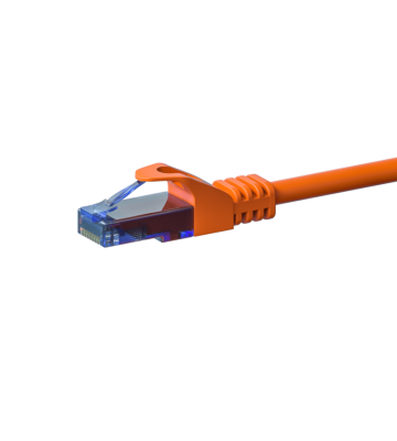 Cabo de rede UTP CAT6a de 1,50 m em cor de laranja - 100% cobre