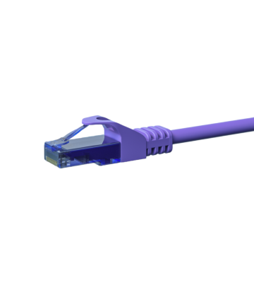 Cabo de rede UTP CAT6a de 10 m em roxo - 100% cobre