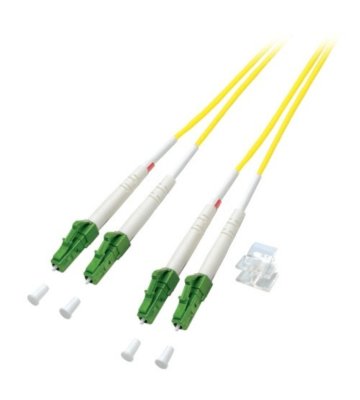 Cabo de fibra ótica duplex OS2 LC/APC-LC/APC 20m