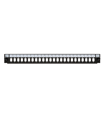 Frontal LC/SC/E2000 com 24 portas, adequado para bandeja de fibra universal.