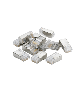 Conector DANICOM FTP CAT6 RJ45 - para cabo de núcleo sólido - 10 unidades