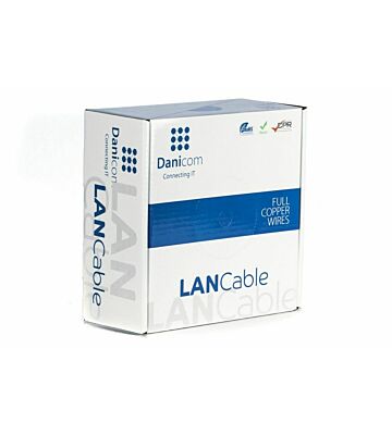 Cabo exterior DANICOM CAT5E UTP 305m em bobine rígida - PE (Fca)