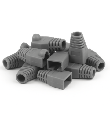 DANICOM protetor de cabo RJ45 cinza grande - 10 unidades