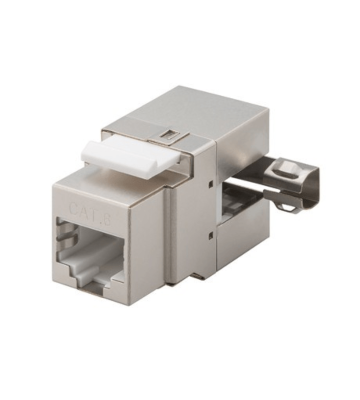 Conector Keystone CAT6 STP - Angulado sem ferramentas