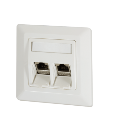 Placa frontal Keystone, marfim