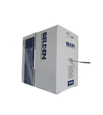 Cabo de rede rígido Belden 1583E Cat5e UTP de 305 m, 100% cobre.