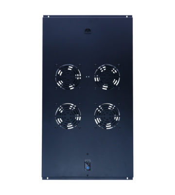 Pacote de ventiladores com 4 ventiladores e termostato adequado para armários de servidores verticais com profundidade de 1000 mm