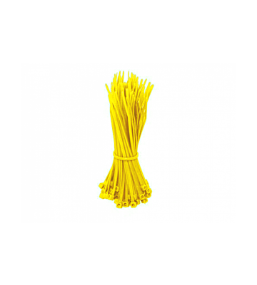 Abraçadeiras de nylon amarelas de 200 mm - 100 unidades