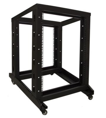 Rack de relés 18U sobre rodas 600x800x1000mm (LxPxA)