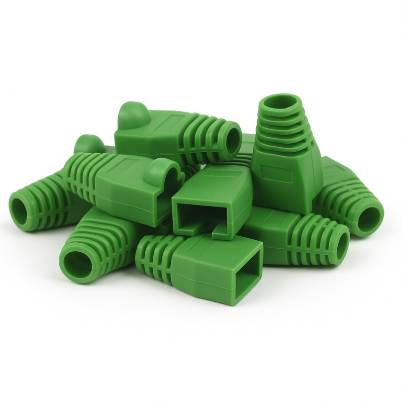 Viga de cabos DANICOM RJ45 verde - 10 unid.