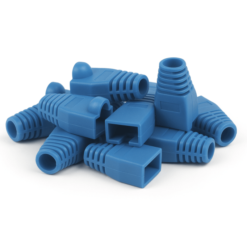 DANICOM protetor de cabo RJ45 azul grande - 10 unidades