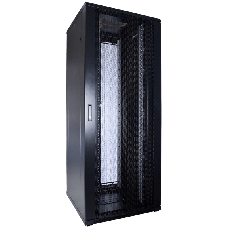 Armário para servidor 47U com porta perfurada 800x800x2200mm (LxPxA)