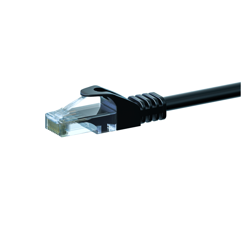 Cabo de rede CAT6 UTP de 2 m preto - CCA