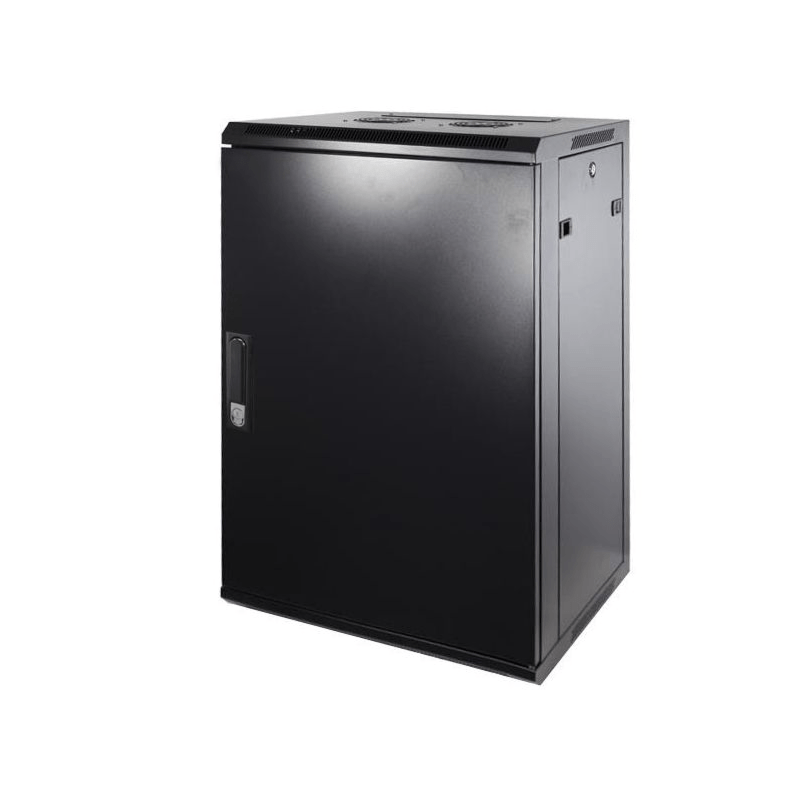Armário de parede 18U com porta metálica 600x600x900mm (LxPxA)