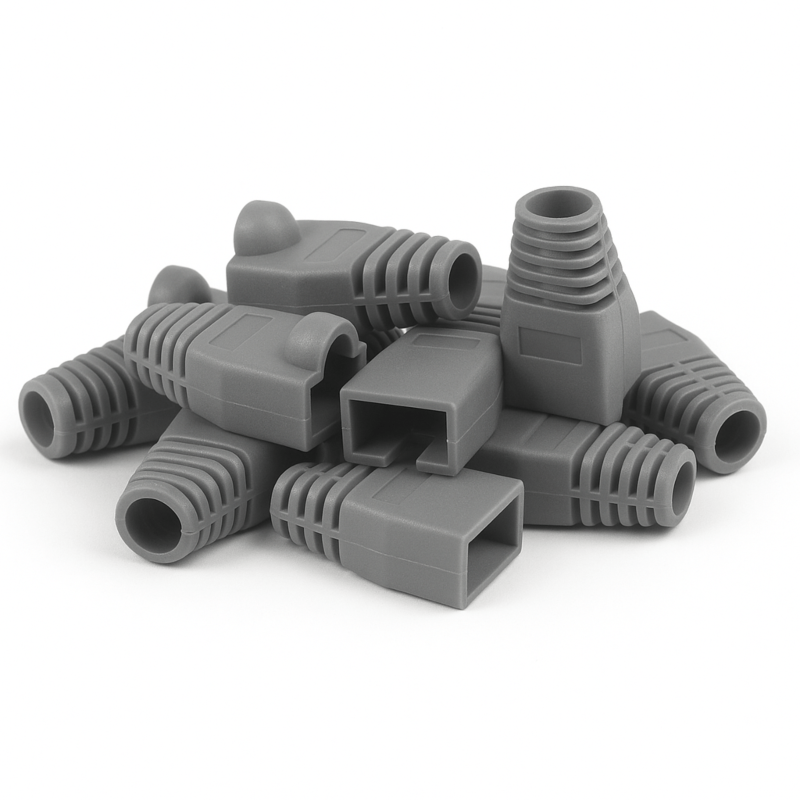 DANICOM Viga de cabos RJ45 cinzento - 10 peças