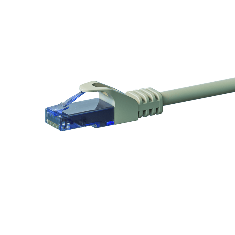 Cabo de rede UTP CAT6a de 1 m, cinzento - 100% cobre
