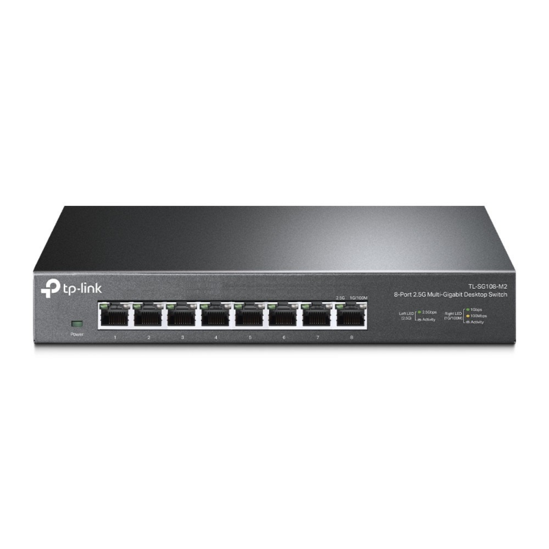 Switch não gerido multigigabit TP-Link SG108 de 8 portas