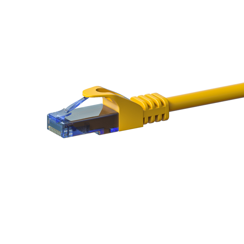 Cabo de rede UTP CAT6a de 5 m, amarelo - 100% cobre