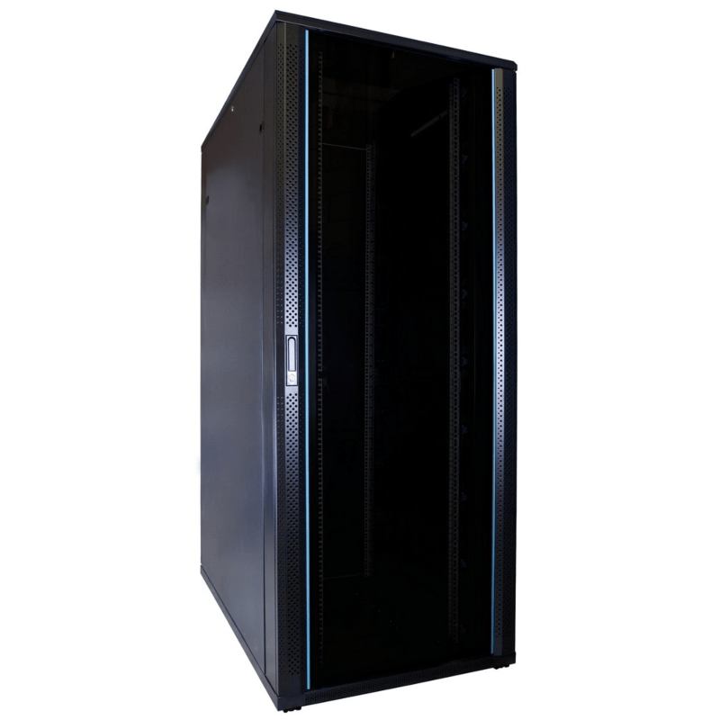 Armário para servidor 47U com porta de vidro 800x1200x2200mm (LxPxA)