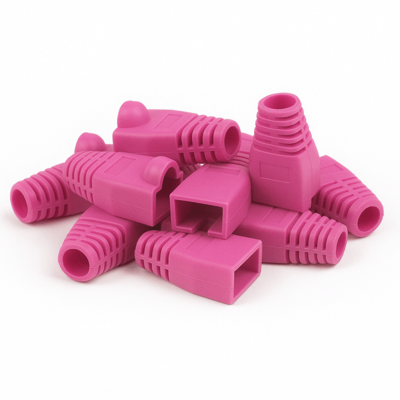Passa-cabos DANICOM RJ45 Rosa - 10 peças