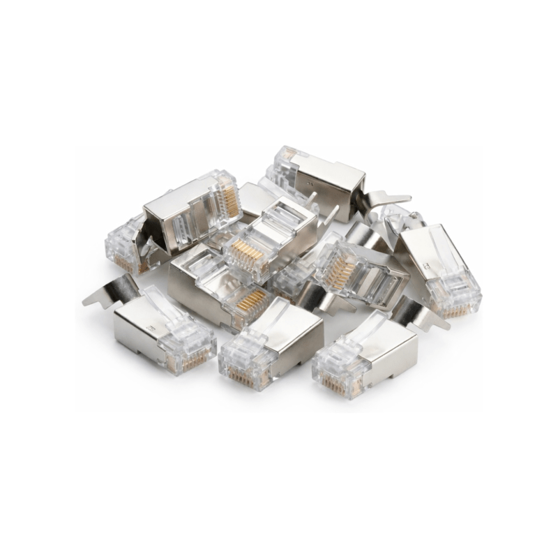 Conector DANICOM SFTP CAT6a RJ45 - para cabo de núcleo sólido - 10 peças
