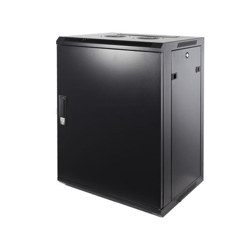 Armário de parede 12U com porta metálica 600x450x635mm (LxPxA)