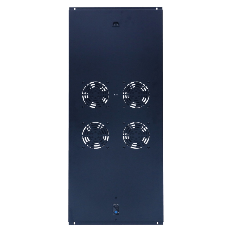 Pacote de ventiladores com 4 ventiladores e termostato adequado para armários de servidores verticais com profundidade de 1200 mm