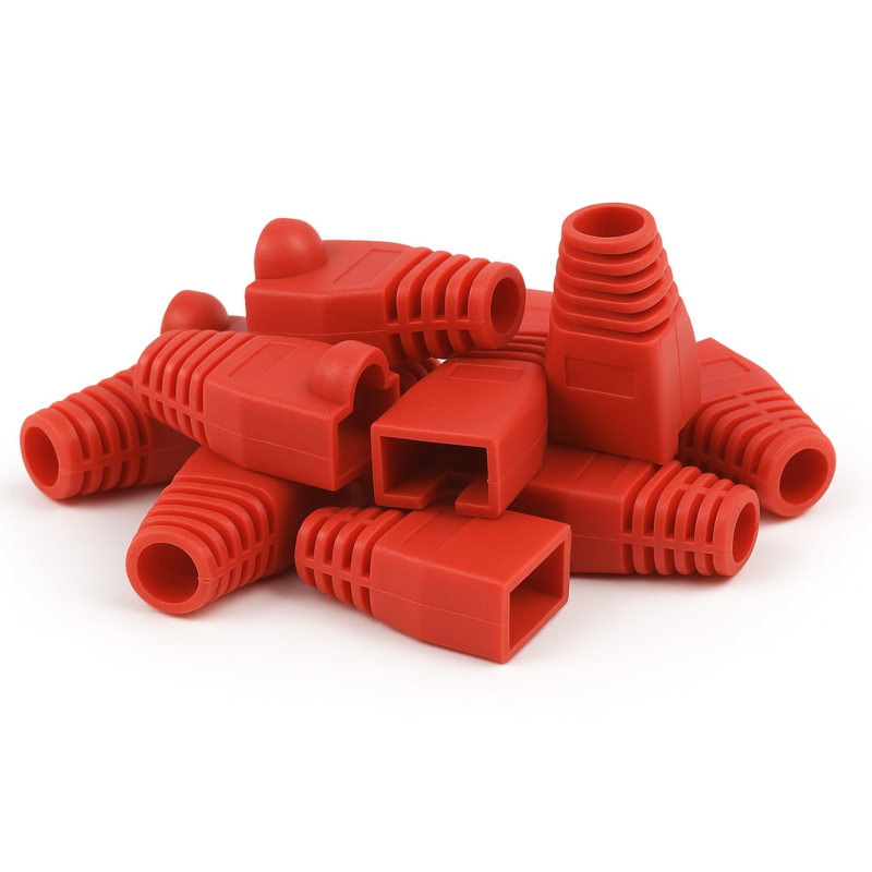 Viga de cabos DANICOM RJ45 vermelha - 10 unid.