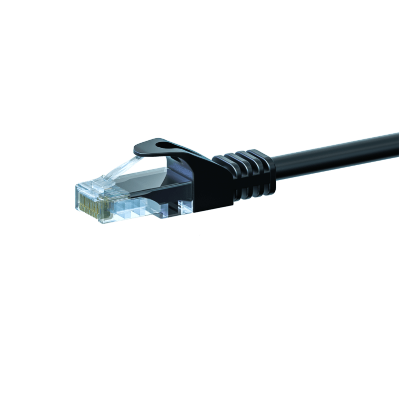 Cabo de rede CAT5e UTP de 2 m preto - CCA