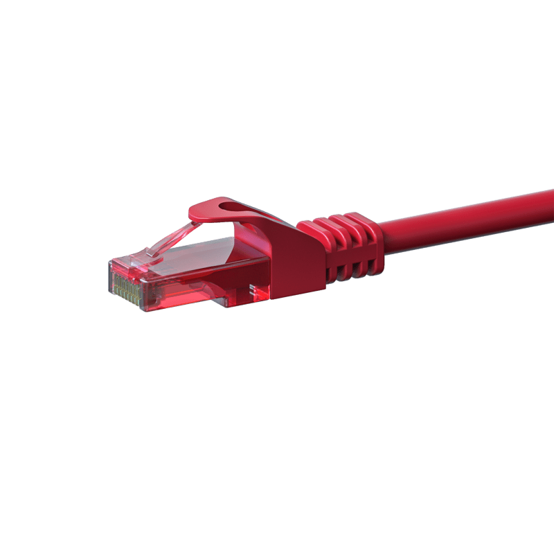 Cabo de rede UTP CAT6 de 2 m vermelho - 100% cobre