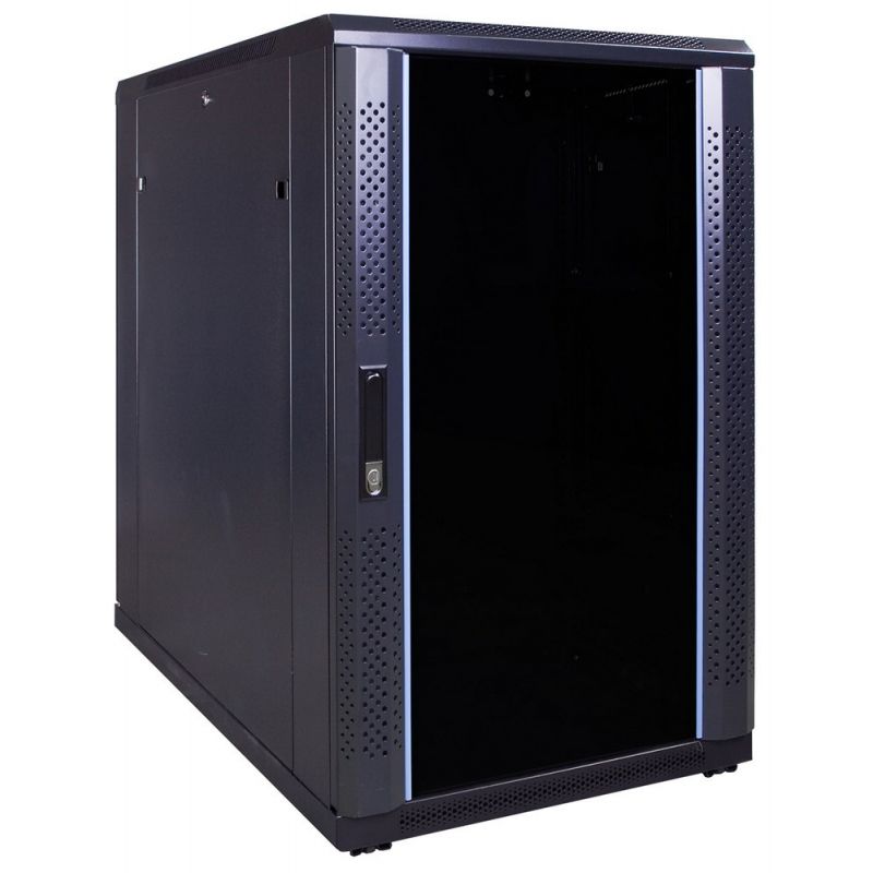 Armário para servidor 18U com porta de vidro 600x1000x1000mm (LxPxA)