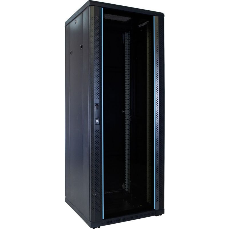 Armário para servidor 32U com porta de vidro 600x600x1600mm (LxPxA)