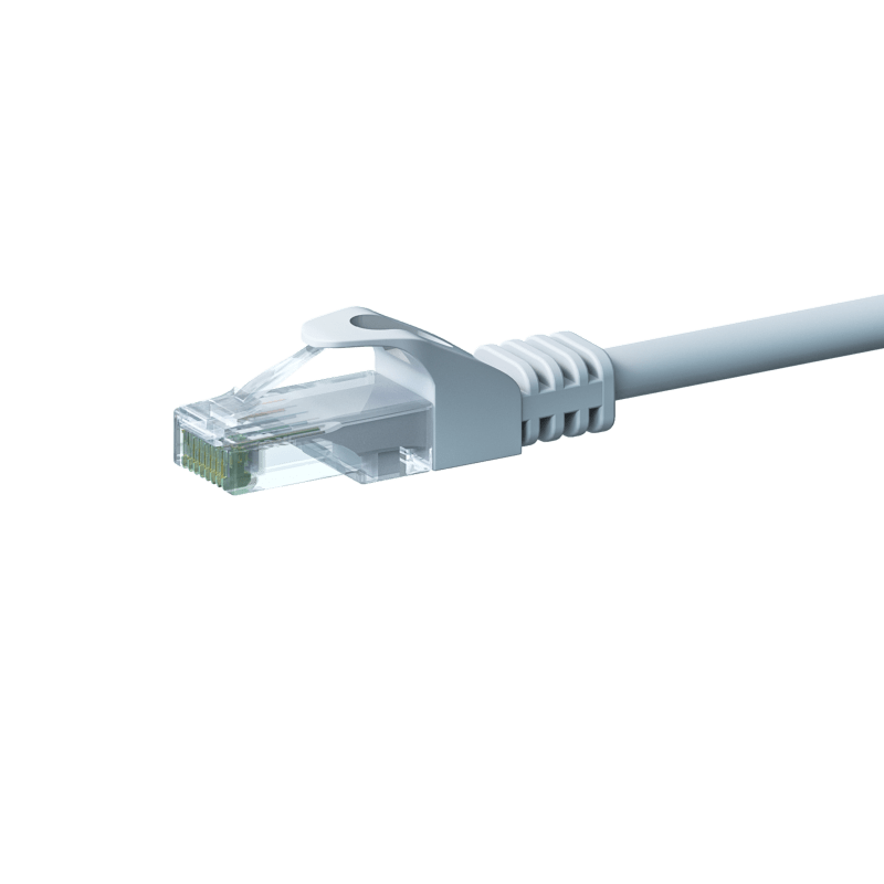 Cabo de rede CAT6 UTP branco de 2 m - CCA