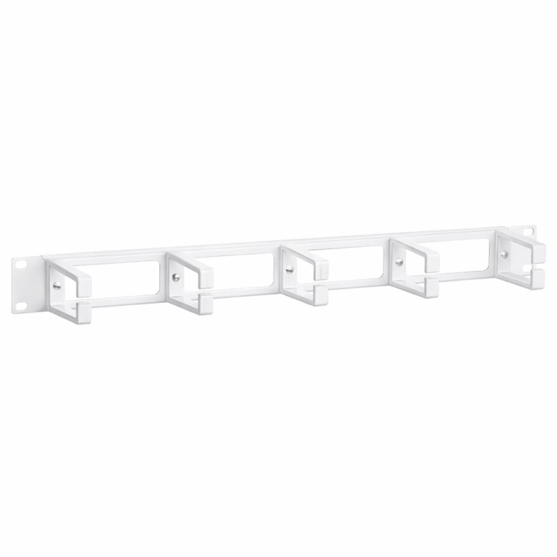Suporte para cabo de 19 polegadas, 1U, branco