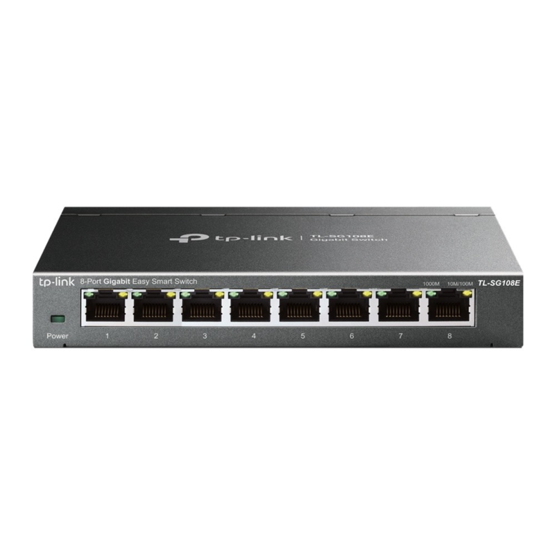 Switch inteligente não gerido TP-Link SG108 de 8 portas