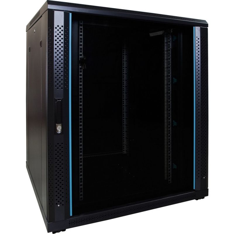 Armário para servidor 18U com porta de vidro 800x800x1000mm (LxPxA)