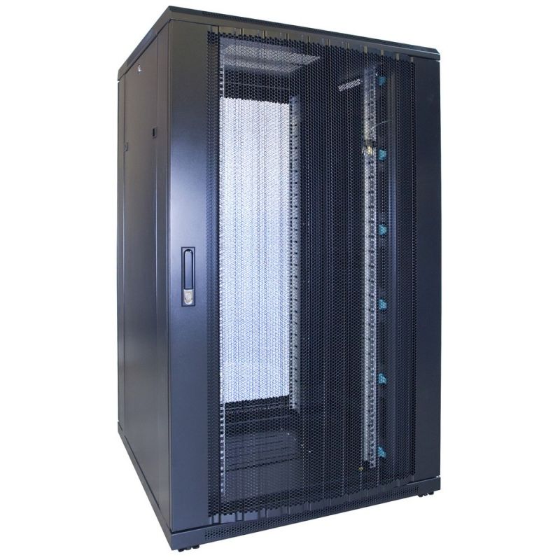 Armário para servidor 27U com porta perfurada 800x800x1400mm (LxPxA)